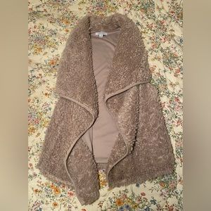 NWOT boutique Sherpa vest